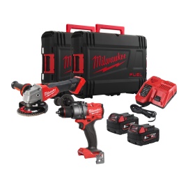 Kit de herramientas Milwaukee - M18FPP2E3-502X M18™ (M18FPD3 + M18FSAG125X)
