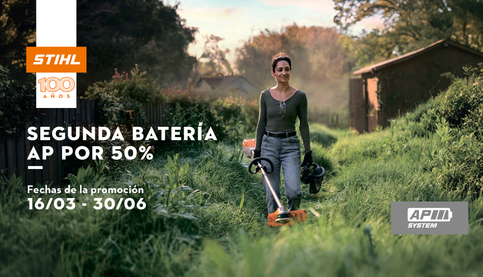 STIHL - segunda batería AP con descuento 50%