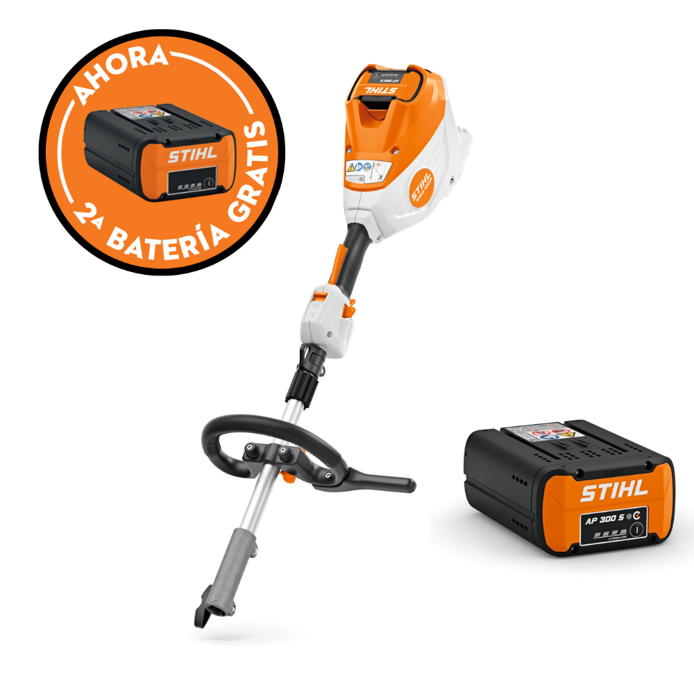 Motor Combi de batería KMA 120 R + Batería STIHL AP 300 S + Batería GRATIS