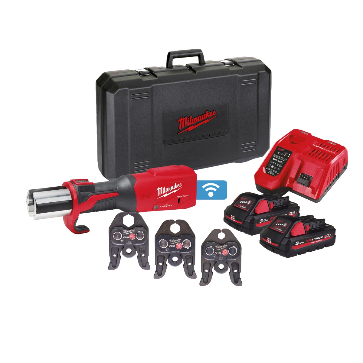 Prensadora hidráulica M18ONEBLHPT-302CV-SET M18™ ONE-KEY™ FORCE LOGIC™
