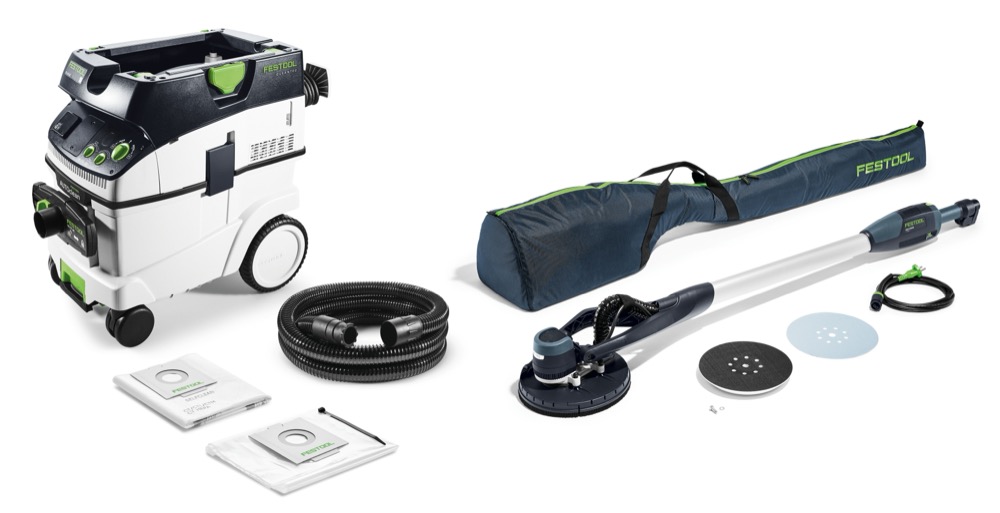 Set de lijadora de pared PLANEX LHS-E 225/CTL36-Set