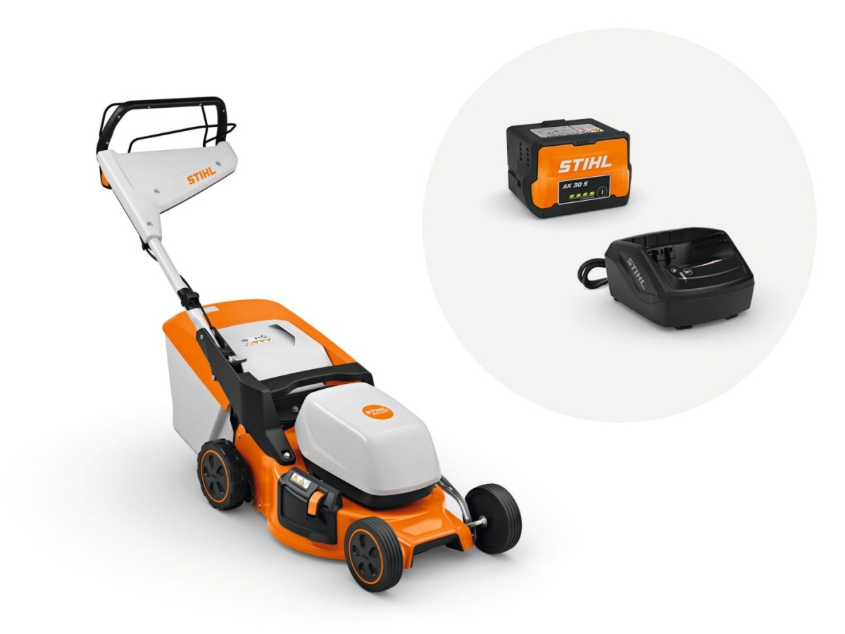 Cortacésped de batería RMA 248.3 T SET (AK 30S + AL 101)