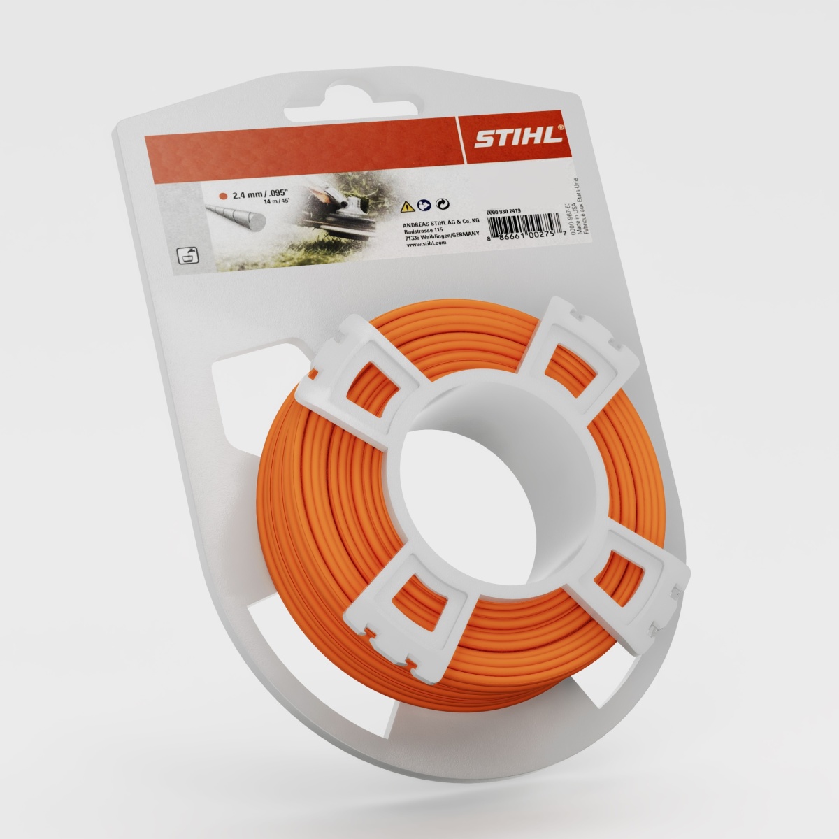 Hilo corte STIHL - redondo silencioso Ø 2.4 mm x 14.0