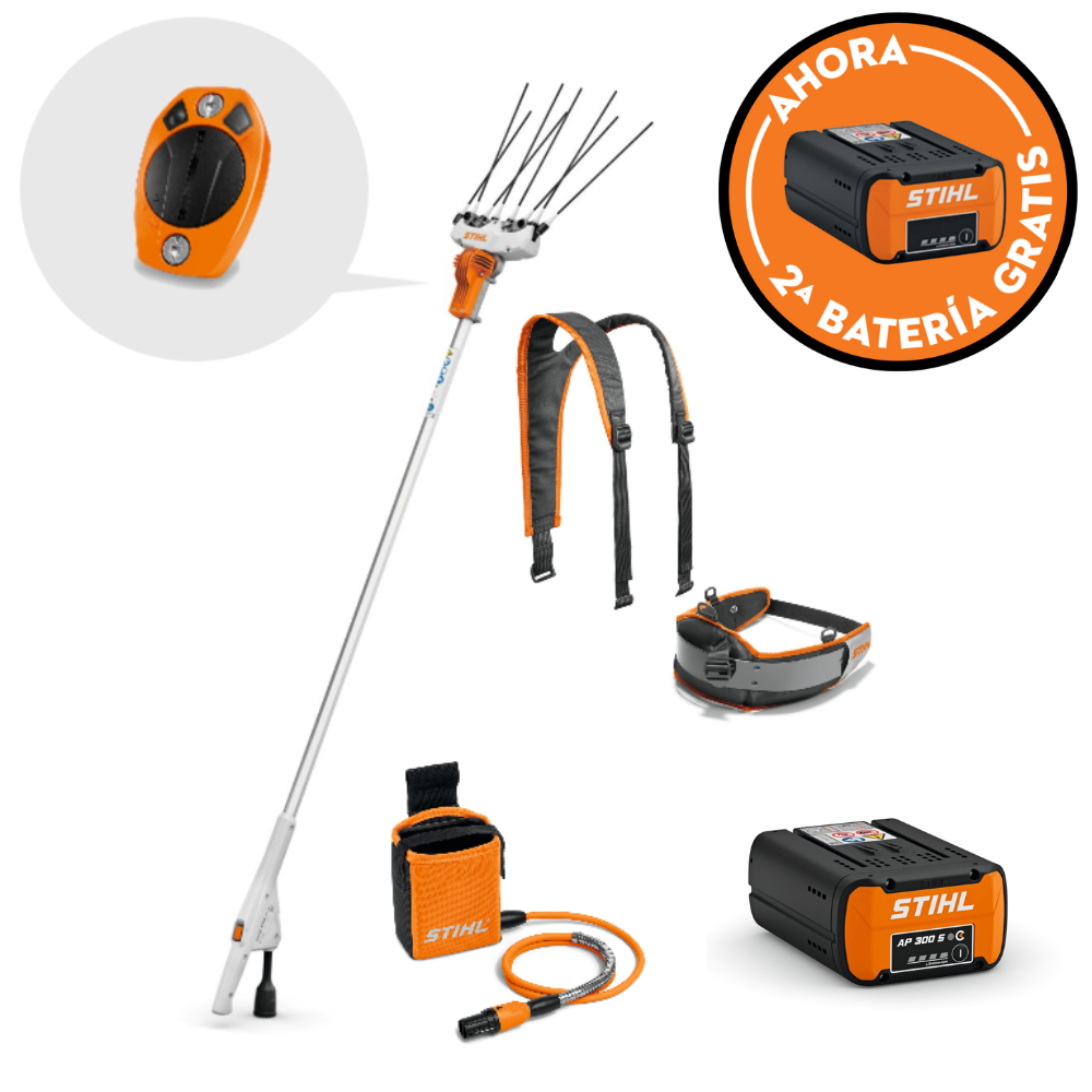 Vareador SPA 130 + SC 2 A, cable, arnés + Batería STIHL AP 300 S + Batería GRATIS