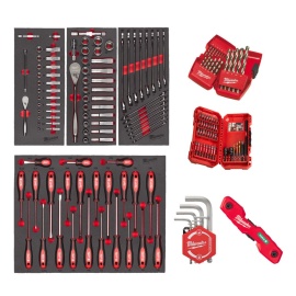 Conjunto MILWAUKEE universal de espumas 170pcs Conjunto MILWAUKEE universal de espumas 170pcs