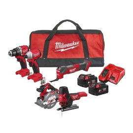 Combo Kit M18BLCPP5A-502B M18 5-PC 1 x M18 BLDDRC 1 x M18 BLIDRC 1 x M18 FCS552 1 x M18 FMT 1 x M18