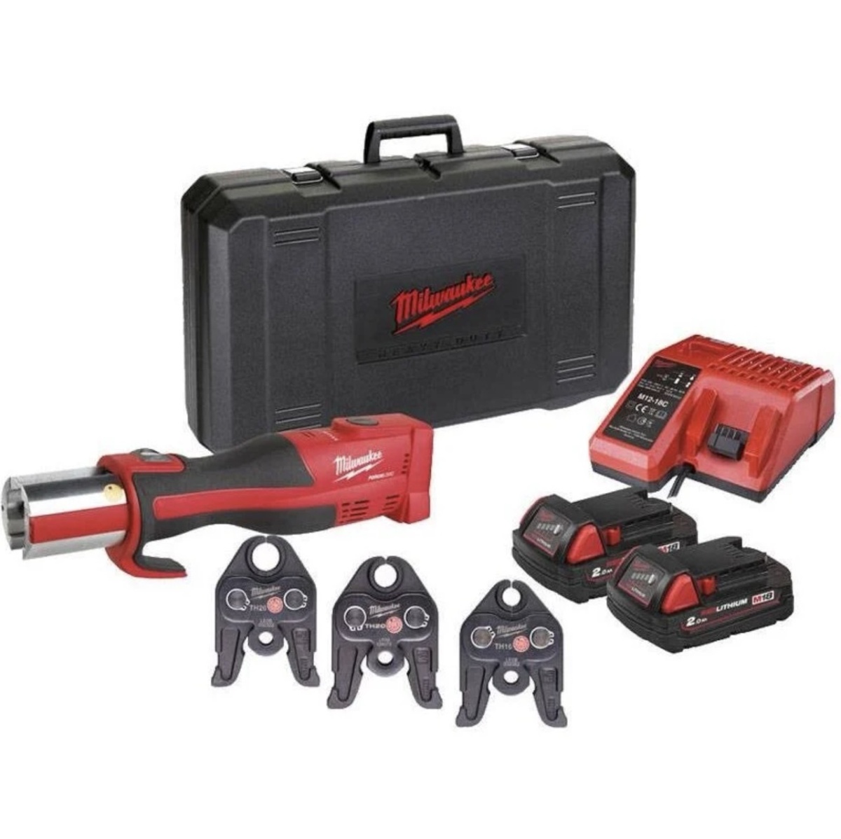 Prensadora hidráulica M18ONEBLHPT-302C Geberit Mapress Set M18™ ONE-KEY™ FORCE LOGIC™