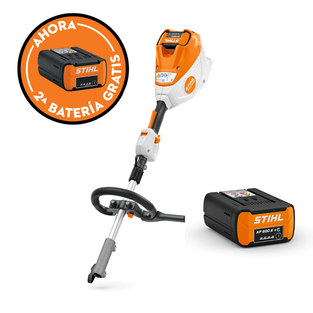 Motor Combi de batería KMA 120 R + Batería STIHL AP 500 S + Batería GRATIS