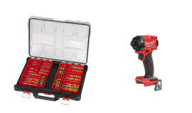 Organizador slim Packout de brocas y Atornillador de impacto Milwaukee - M18 FID3-0 Organizador slim Packout de brocas y Atornillador de impacto Milwaukee - M18 FID3-0