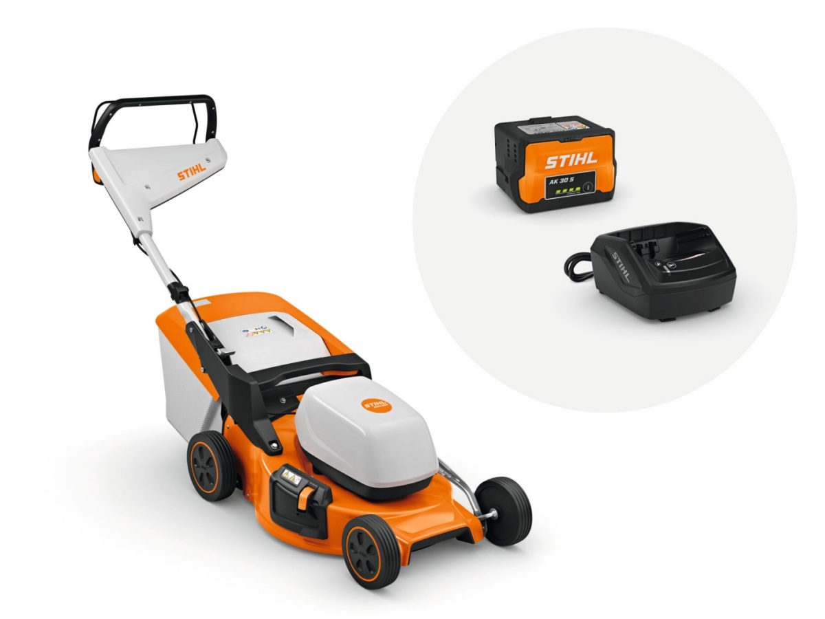 Cortacésped de batería RMA 253.3 SET (AK 30S + AL 101)