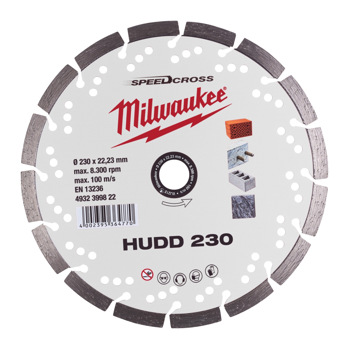 Disco diamante SPEEDCROSS Mat.Duros - HUDD 230mm