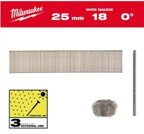 Clavos Inox 18G 25mm - 5.000uds