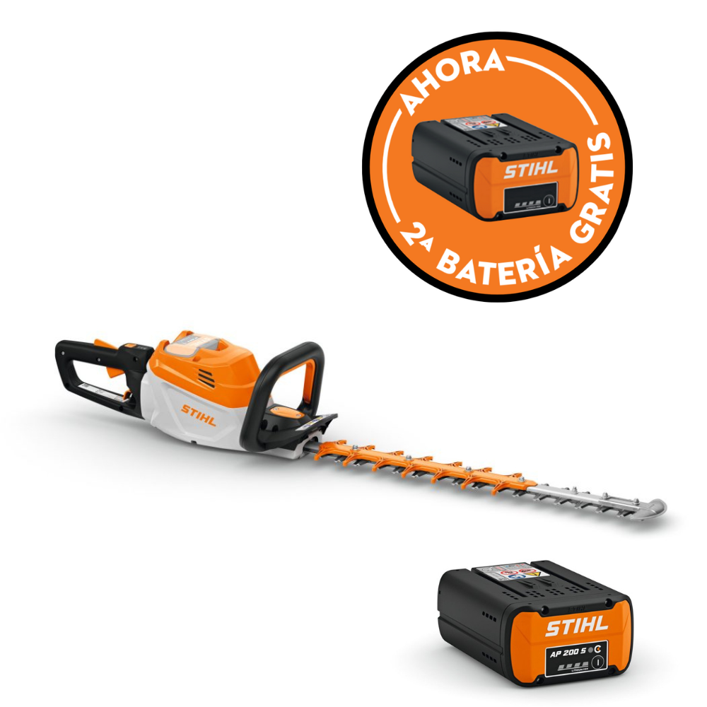 Cortasetos de batería STIHL HSA 140 R, longitud de corte 75 cm/30" + Batería STIHL AP 200 S + Batería GRATIS