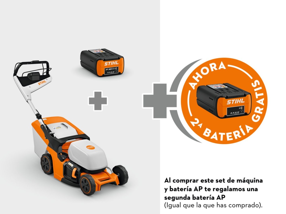 Cortacésped de batería RMA 443.3 PV (AP) Con AP 300S y una batería GRATIS