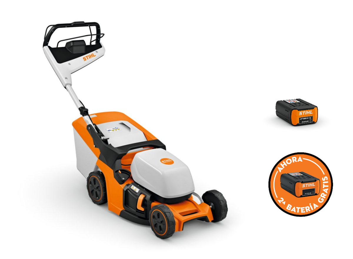 Cortacésped de batería STIHL RMA 443.3 PV (AP), sin cargador + Batería STIHL AP 500 S + Batería GRATIS