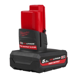 Batería Milwaukee - M12 HB5, M12™, REDLITHIUM™, HIGH OUTPUT™, 5,0 Ah