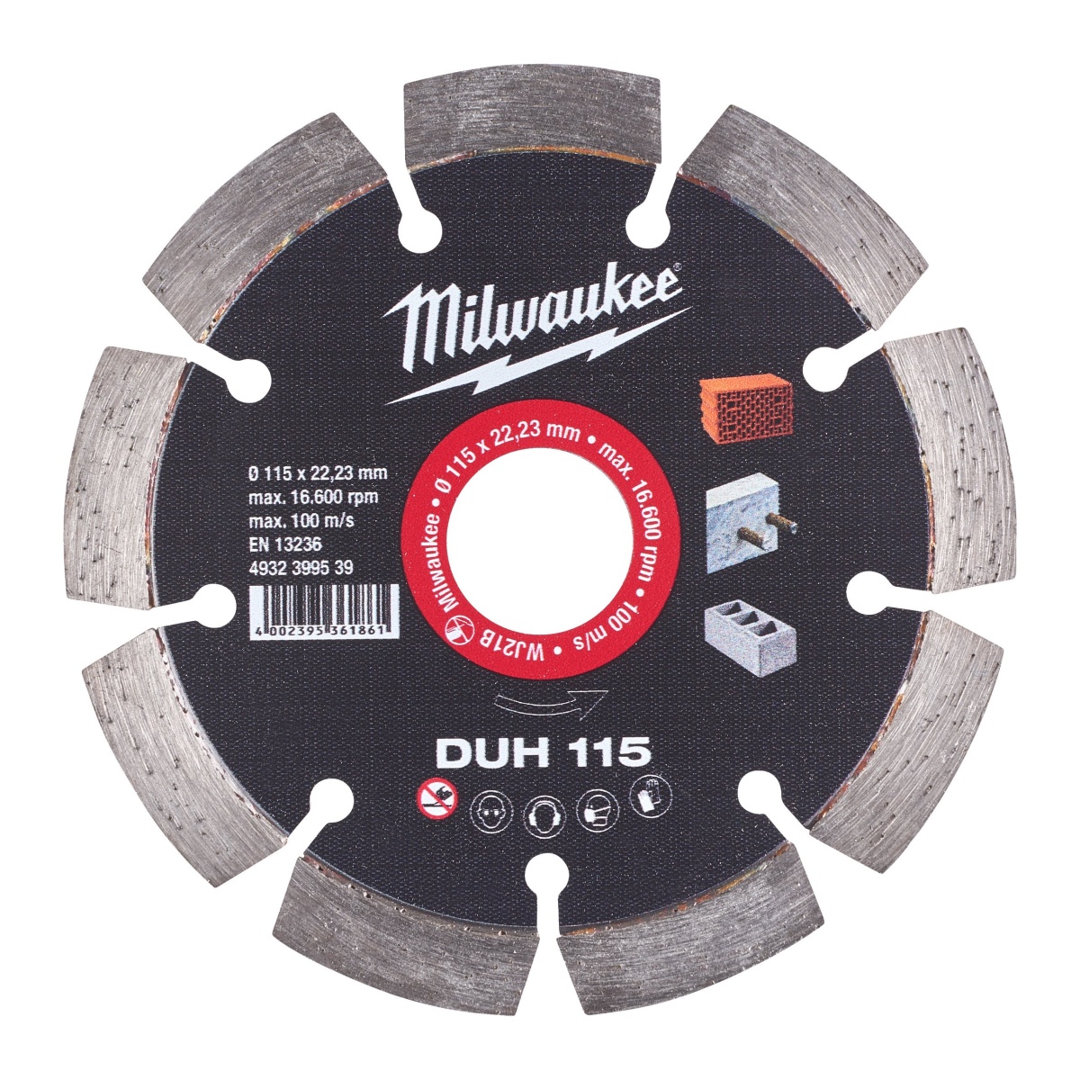 Disco diamante MAT.DUROS - DUH 115mm