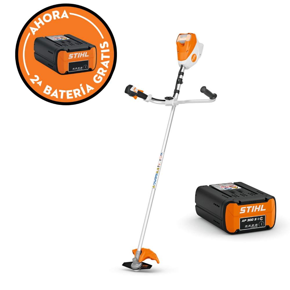 Desbrozadora de batería STIHL FSA 120 GSB 230-2 + Batería STIHL AP 300 S + Batería GRATIS