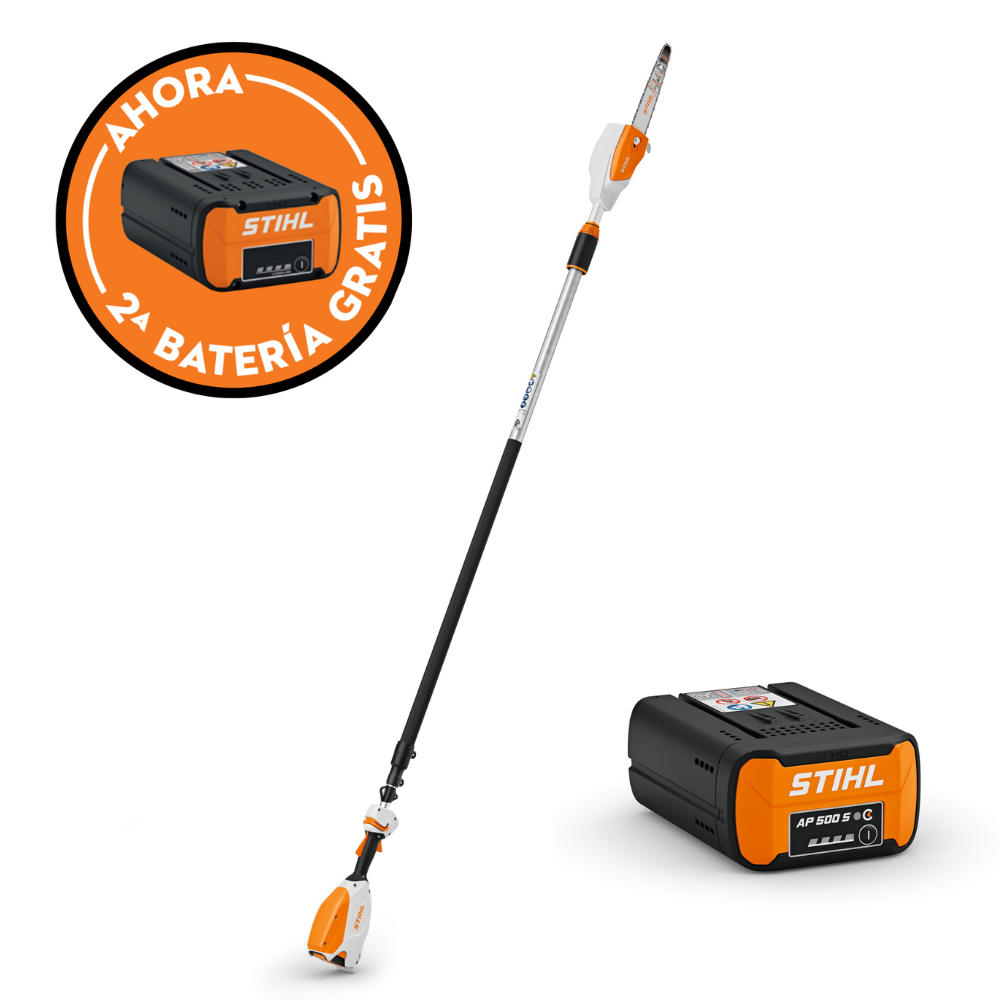 Podadora de altura de bateria HTA  86 1/4"P 71PM3 30cm + Batería STIHL AP 500 S + Batería GRATIS