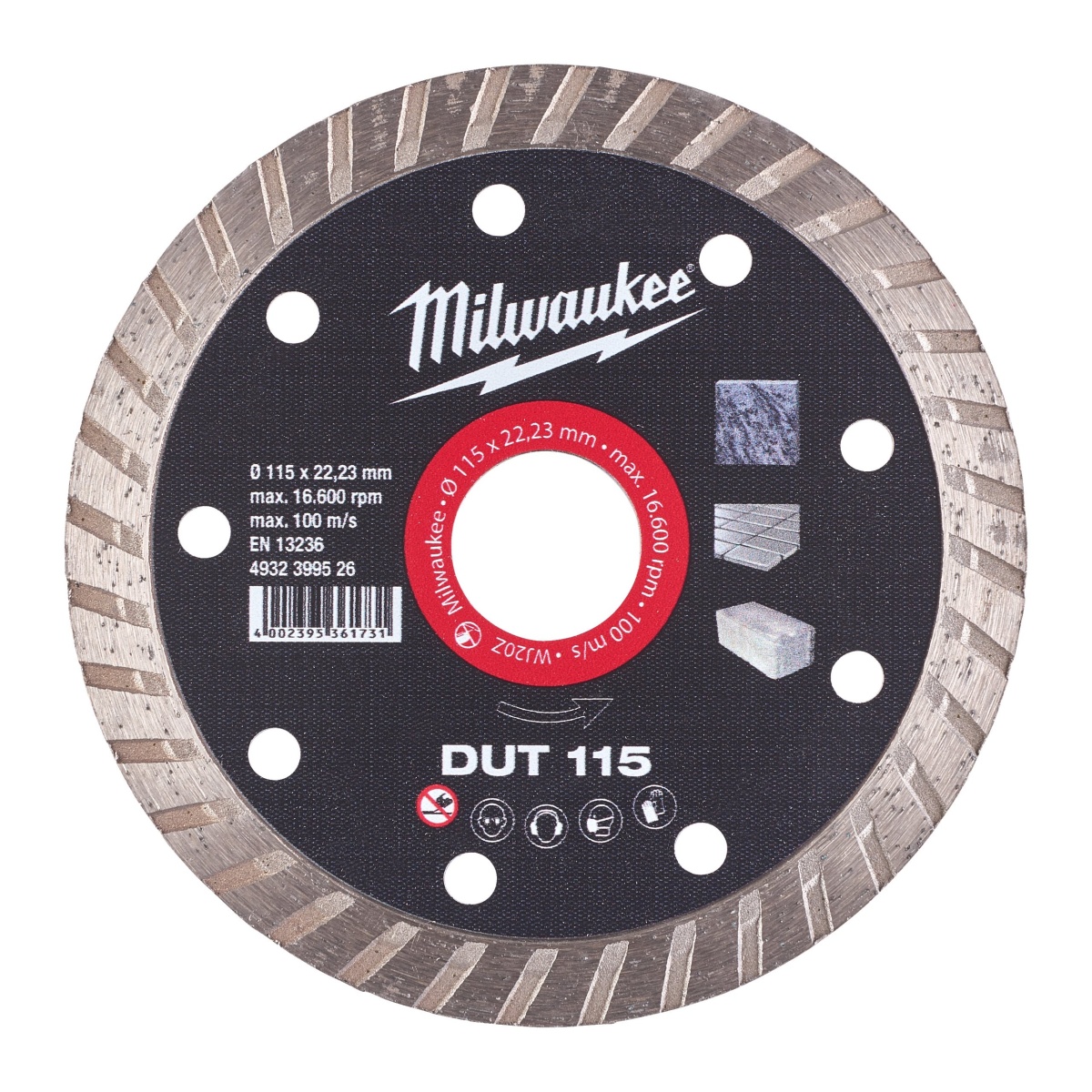 Disco diamante TURBO - DUT 115mm
