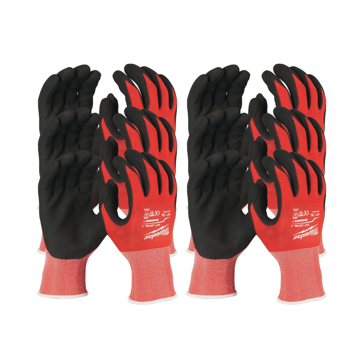 Guantes anticorte nitrilo nivel A - XL / 10 - Pack de 12 pares