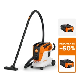 Aspiradora de batería STIHL - SEA 100 L, sin batería ni cargador + Batería STIHL AP 300 S + (Batería STIHL AP 300 S - 50%) Aspiradora de batería STIHL - SEA 100 L, sin batería ni cargador + Batería STIHL AP 300 S + (Batería STIHL AP 300 S - 50%)