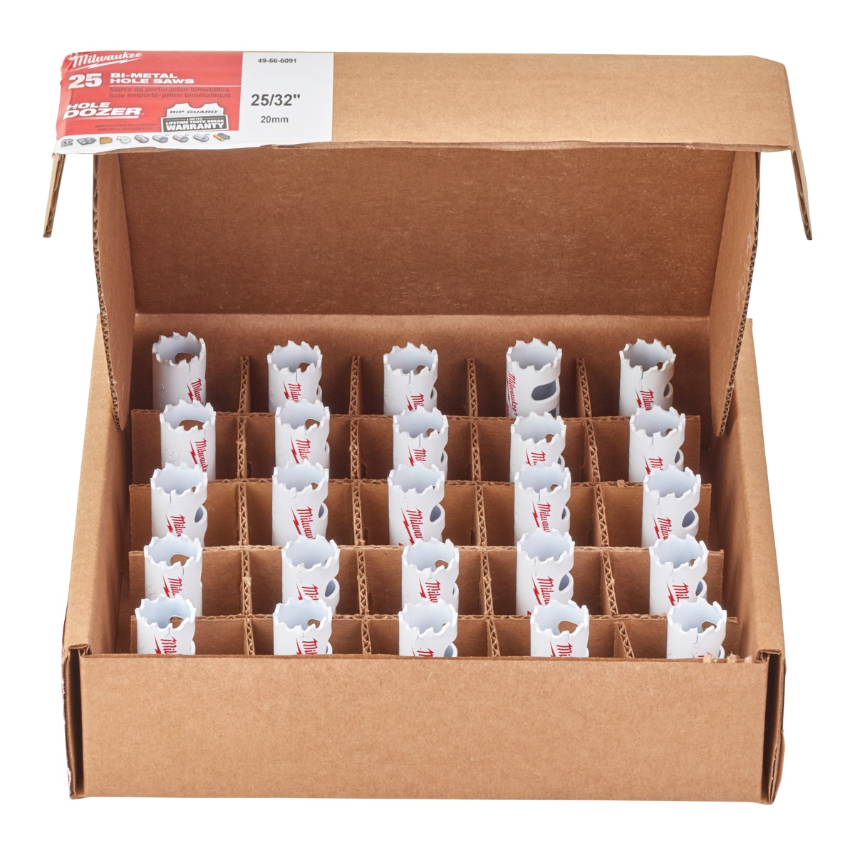 Coronas Milwaukee HOLE DOZER 20mm - (mult.de 25uds)