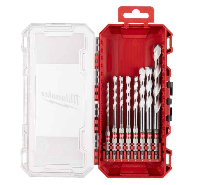 Multi Material Drills Milwaukee 8 pc Set.(EMEA)