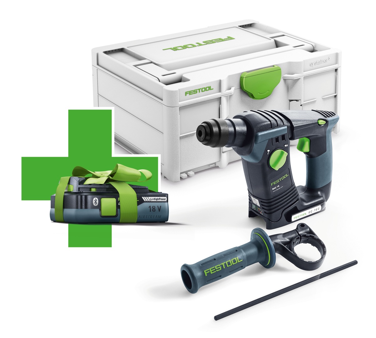 Martillo perforador Festool - BHC 18 Basic-4,0