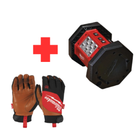 M18AL-0 Foco de iluminación LED M18™ TRUEVIEW™+GUANTES DE PIEL HÍBR IDOS L/9