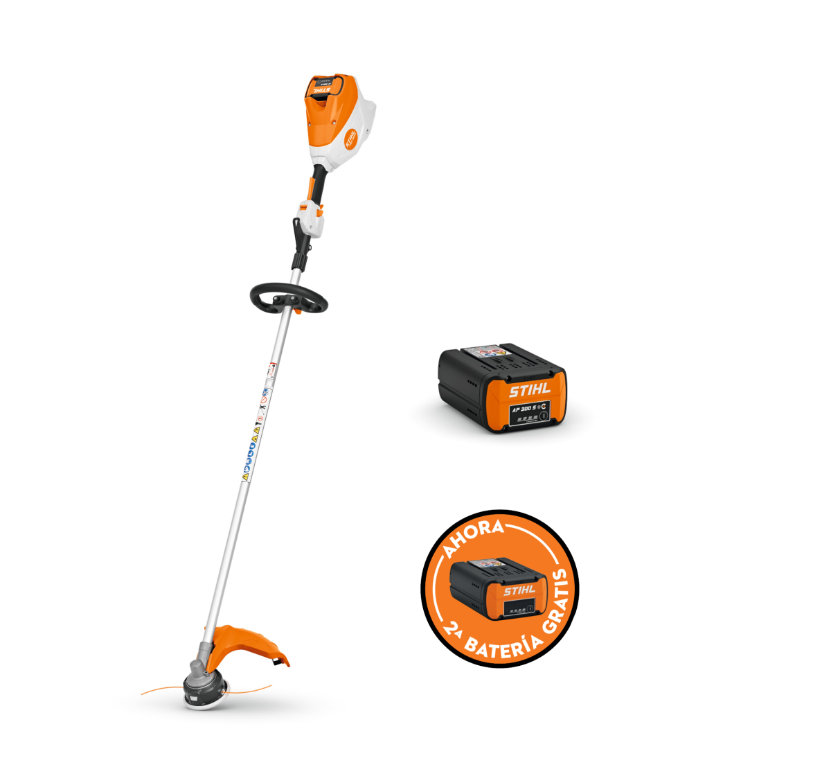 Desbrozadora de batería STIHL FSA 120 R AutoCut 27-2 + Batería STIHL AP 300 S + Batería GRATIS