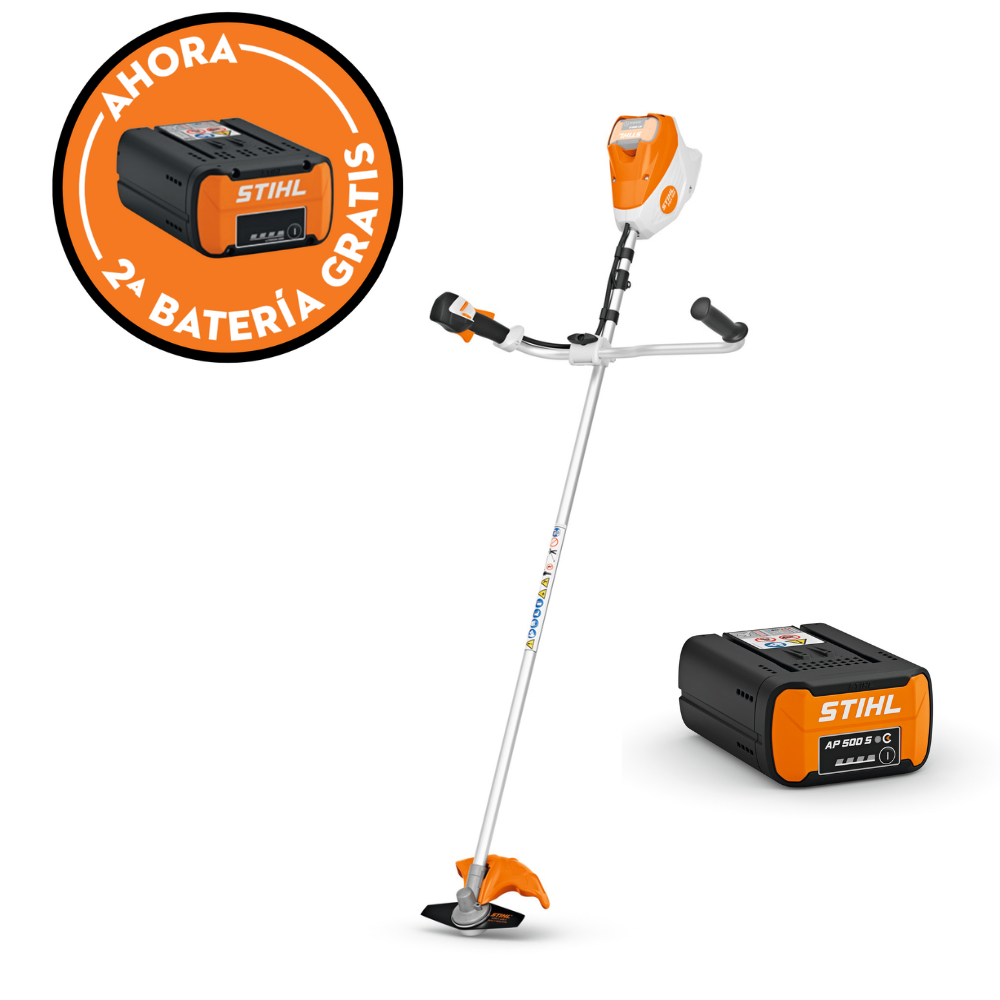 Desbrozadora de batería STIHL FSA 120 GSB 230-2 + Batería STIHL AP 500 S + Batería GRATIS