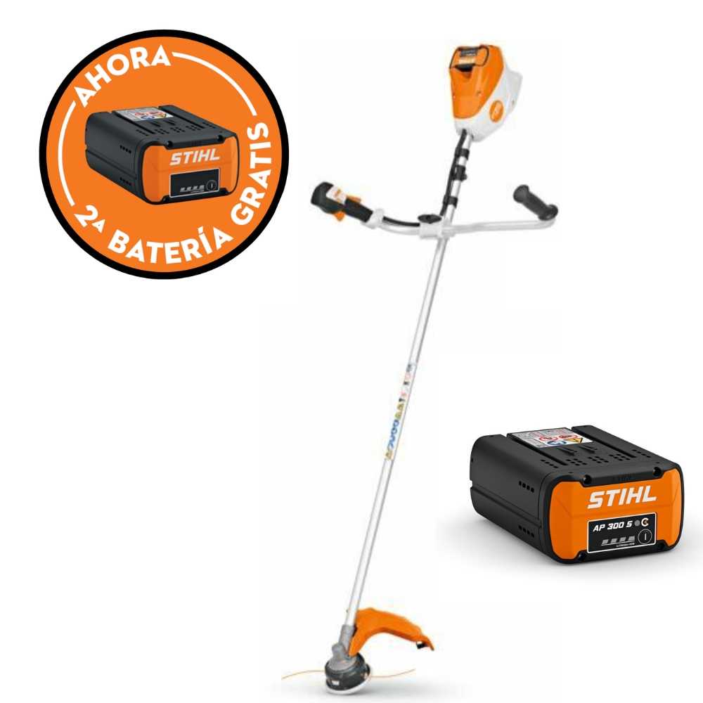 Desbrozadora de batería STIHL FSA 120 AutoCut 27-2 + Batería STIHL AP 300 S + Batería GRATIS