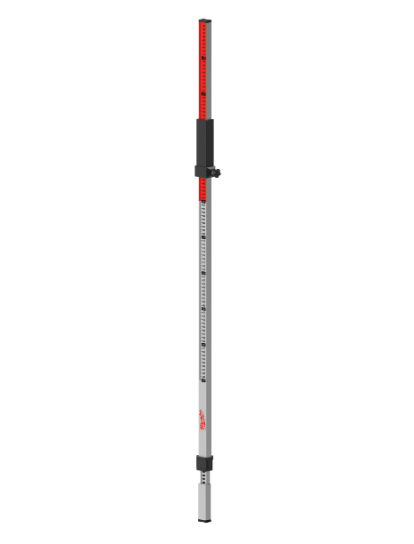 Regla para detector de láser de 2,4m con deslizador de detector integrado