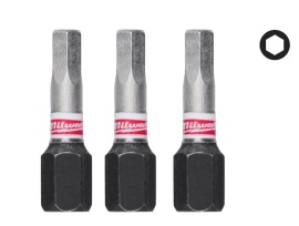 Puntas de impacto Shockwave Milwaukee - 4x25mm, Hex, Impact Duty™ (3uds) Puntas de impacto Shockwave Milwaukee - 4x25mm, Hex, Impact Duty™ (3uds)