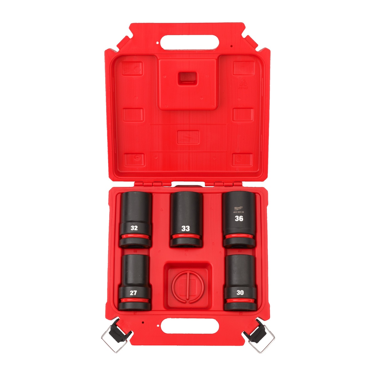 Juego de 5 vasos de impacto largos Milwaukee de 1˝ en maleta