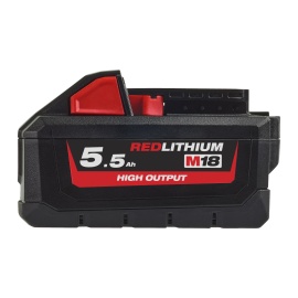Batería Milwaukee - M18 HB5,5, M18™, REDLITHIUM™, HIGH OUTPUT™, 5,5 Ah