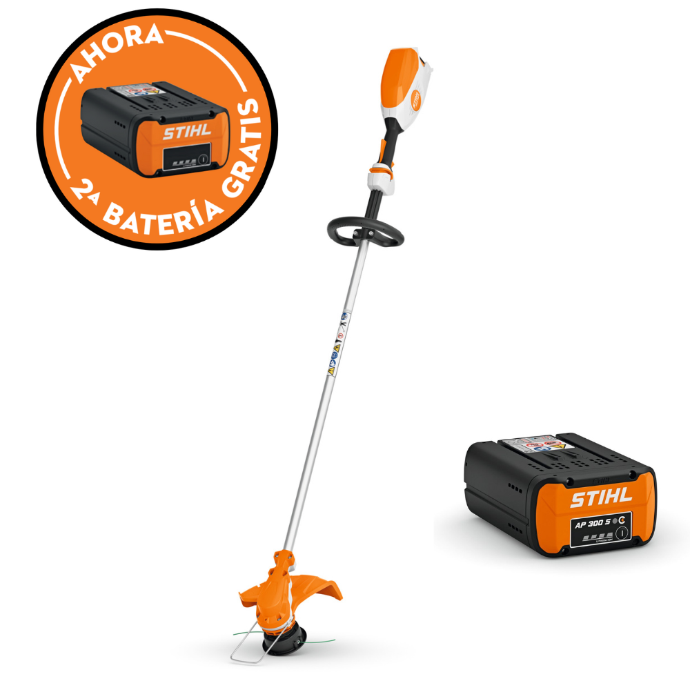Desbrozadora de batería STIHL FSA  86 R AutoCut 6-2 + Batería STIHL AP 300 S + Batería GRATIS