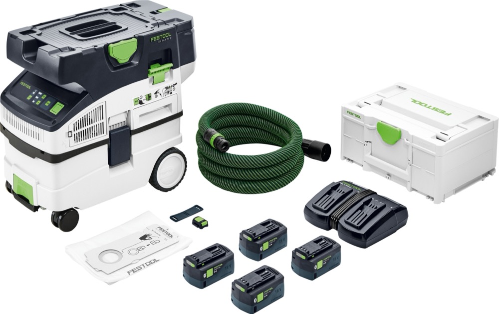 Aspirador profesional de batería Festool - CTMC MIDI I-Plus CLEANTEC