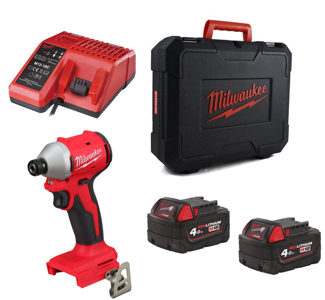 Atornillador de impacto compacto M18BLIDRC-402C M18™, ¼″ HEX.