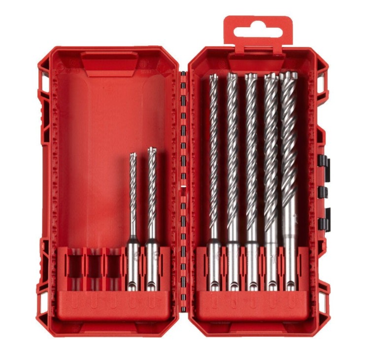 Estuche 7 brocas NG SDS-Plus MX4 - ajusta a Packout™