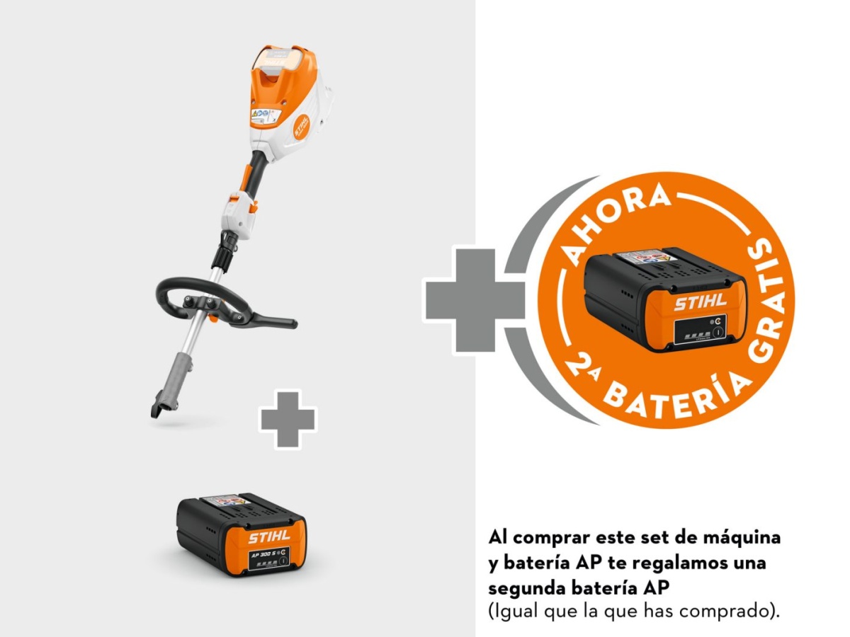 Motor Combi de batería KMA 120 R Con batería AP 300S y una batería GRATIS