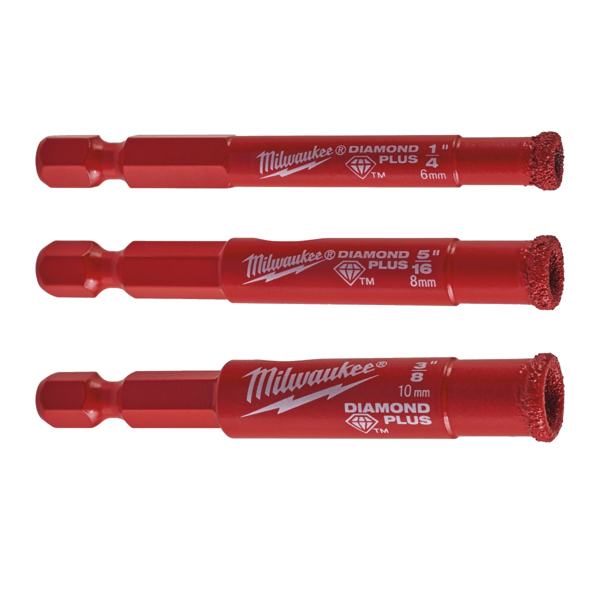 Blíster con 3 brocas Diamond Max™ (6mm/8mm/10mm)