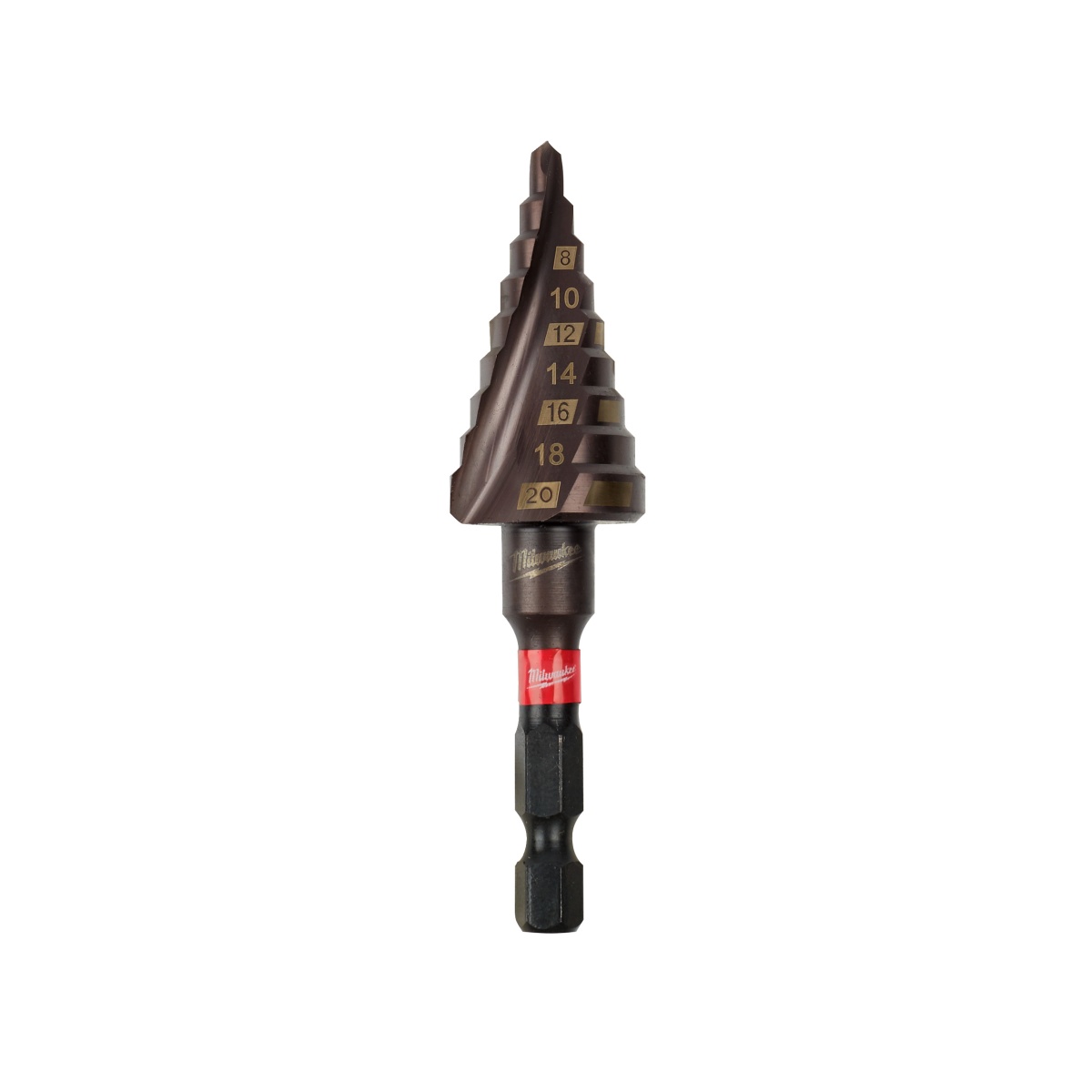 Broca Milwaukee escalonada Shockwave™ 4 a 20mm - paso de 2mm