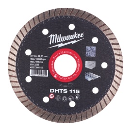 Disco de diamante Milwaukee - DHTS 115mm, TURBO Extrafino