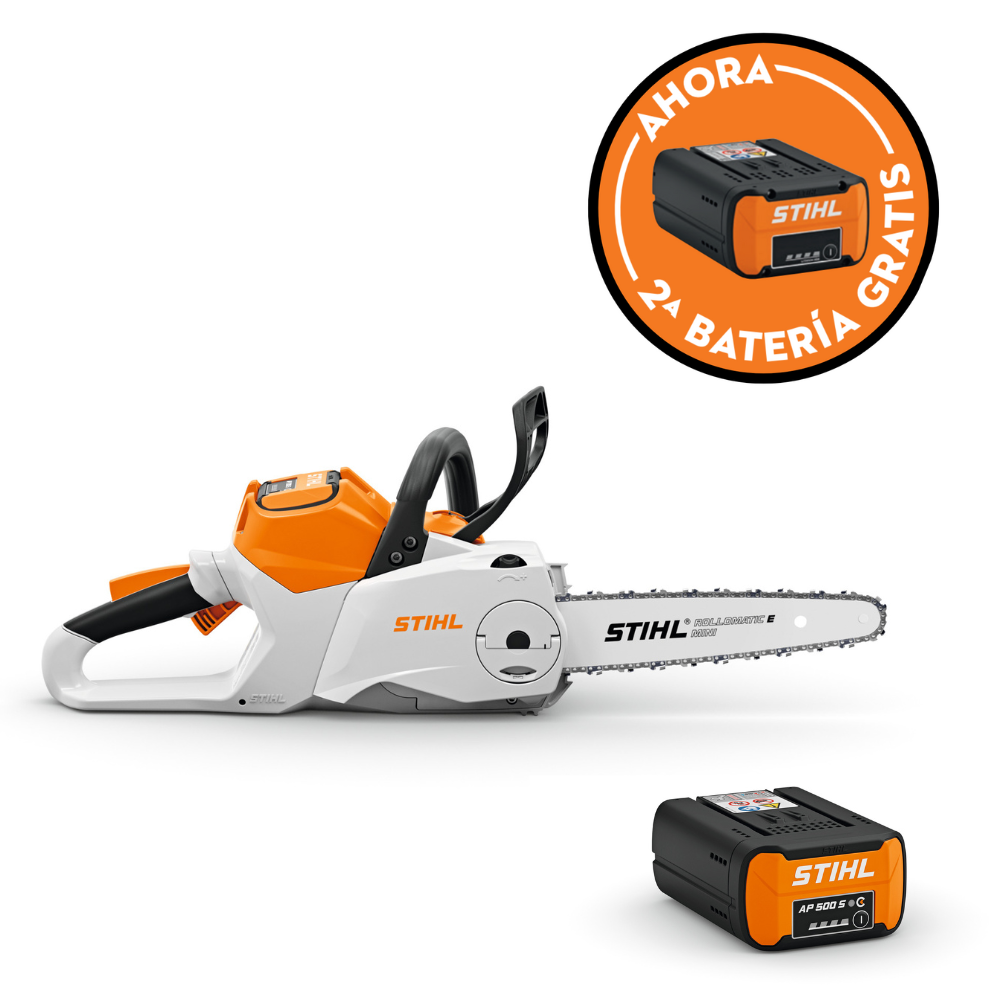 Motosierra de batería STIHL MSA 160 C-B, 30cm/12", 1/4" PM3, 64 eslabones + Batería STIHL AP 500 S + Batería GRATIS