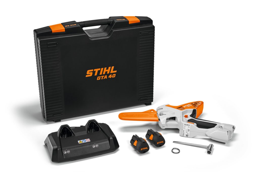 Mini sierra de batería STIHL - GTA 40.0 SET (2 x AS 2 + AL 5-2), 15cm/6", 1/4"P, 71PM3, 38 eslabones