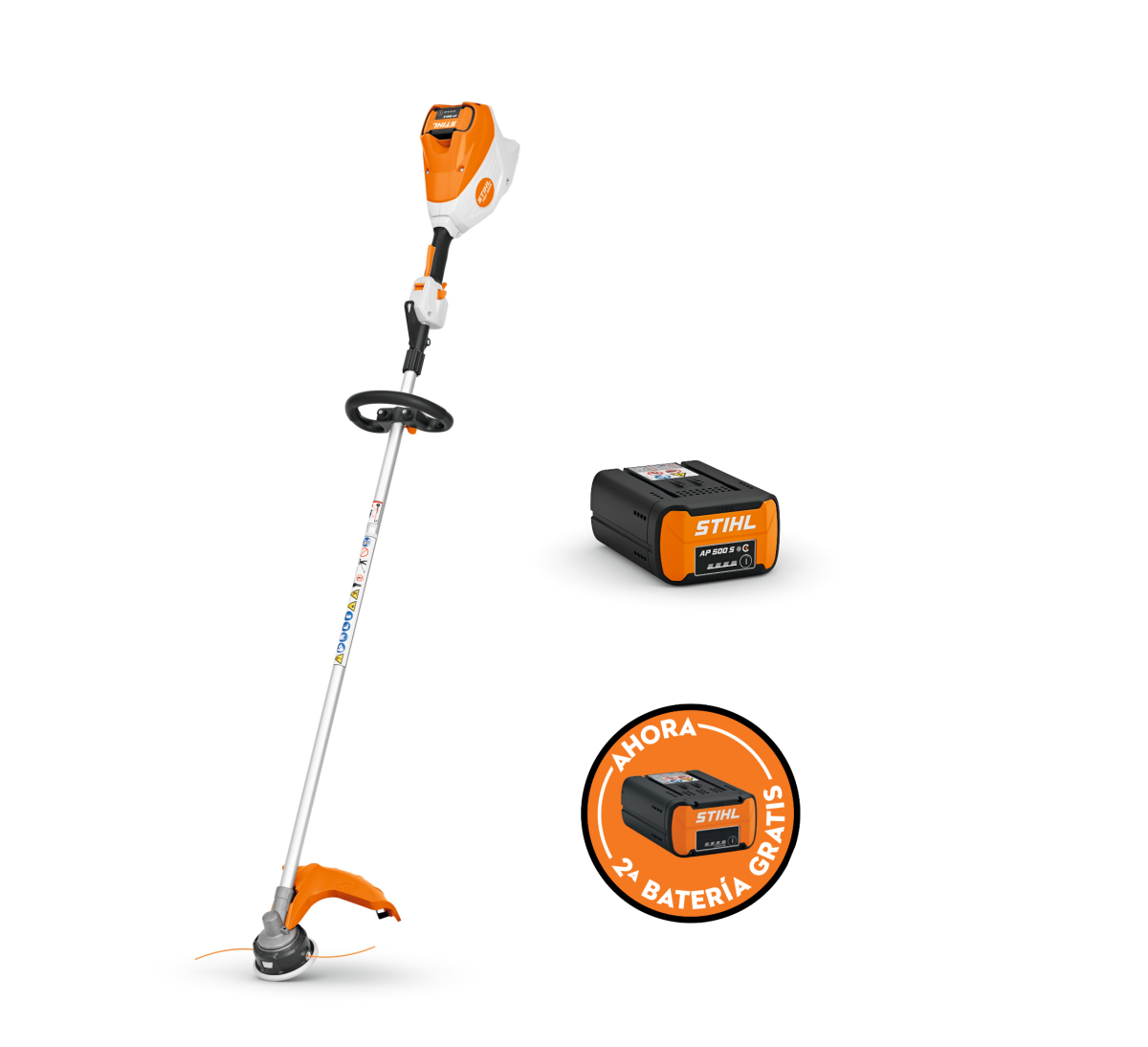Desbrozadora de batería STIHL FSA 120 R AutoCut 27-2 + Batería STIHL AP 500 S + Batería GRATIS