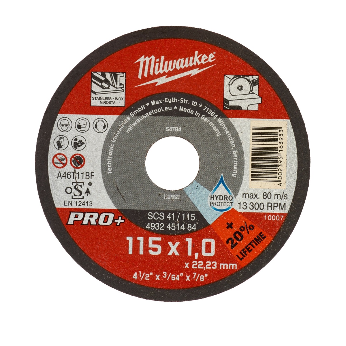 D.abrasivo PRO+ 1mm - SCS 41 / 115mm