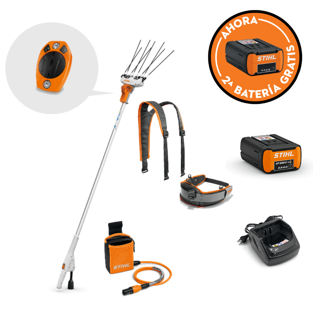 Vareador SPA 130 + SC 2 A, cable, arnés SET (AP 500S + AL 101) + Batería GRATIS